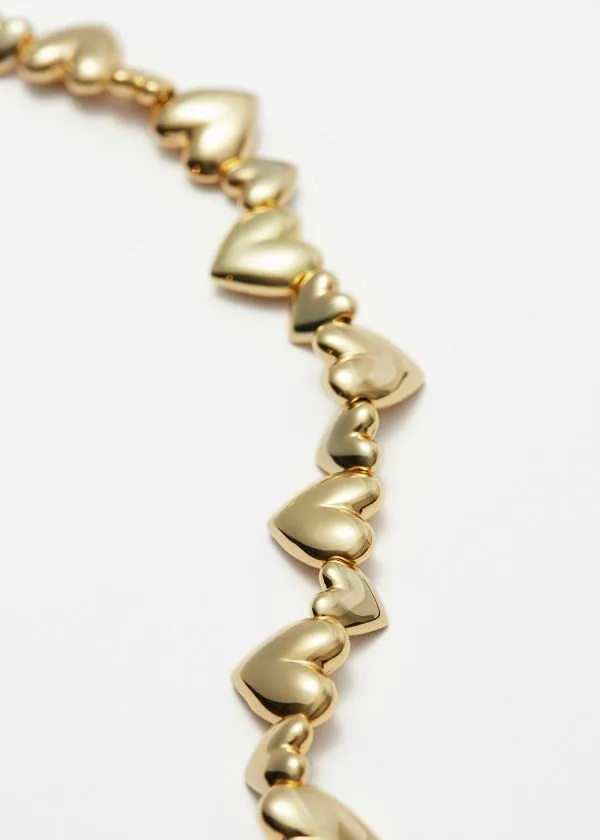 Women Necklaces and Other Stories Short Heart Necklace Gold