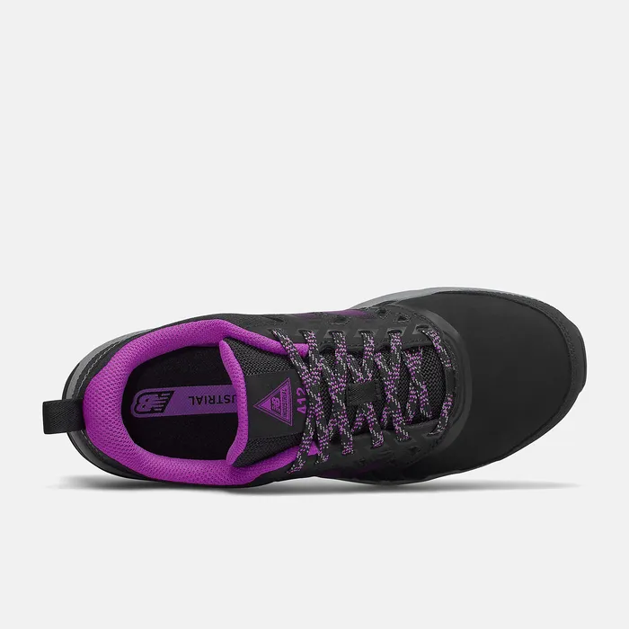 Women New Balance 412v1 Alloy Toe Black with Purple Work Shoes Women New Balance 412v1 Alloy Toe Black with Purple Work Shoes