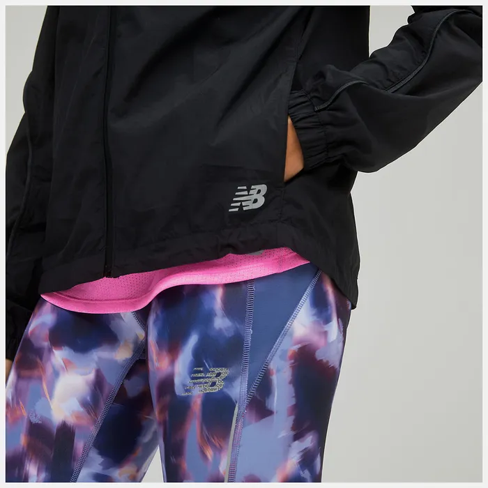 Women New Balance Impact Run Packable Jacket BLACK Jackets and Vests Women New Balance Impact Run Packable Jacket BLACK Jackets and Vests