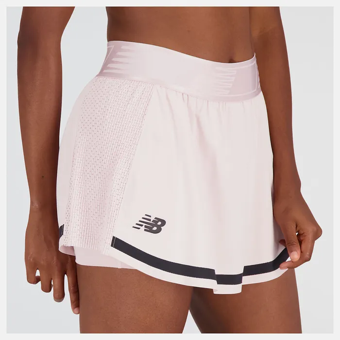 Women New Balance Novelty Tournament Skort STONE PINK Skirts and Dresses