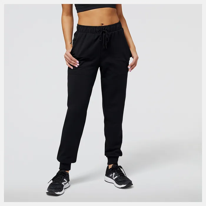 Women New Balance Q Speed Jogger BLACK Pants and Leggings