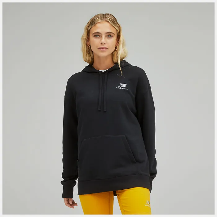 Women New Balance Unissentials French Terry Hoodie BLACK Hoodies and Sweatshirts Women New Balance Unissentials French Terry Hoodie BLACK Hoodies and Sweatshirts