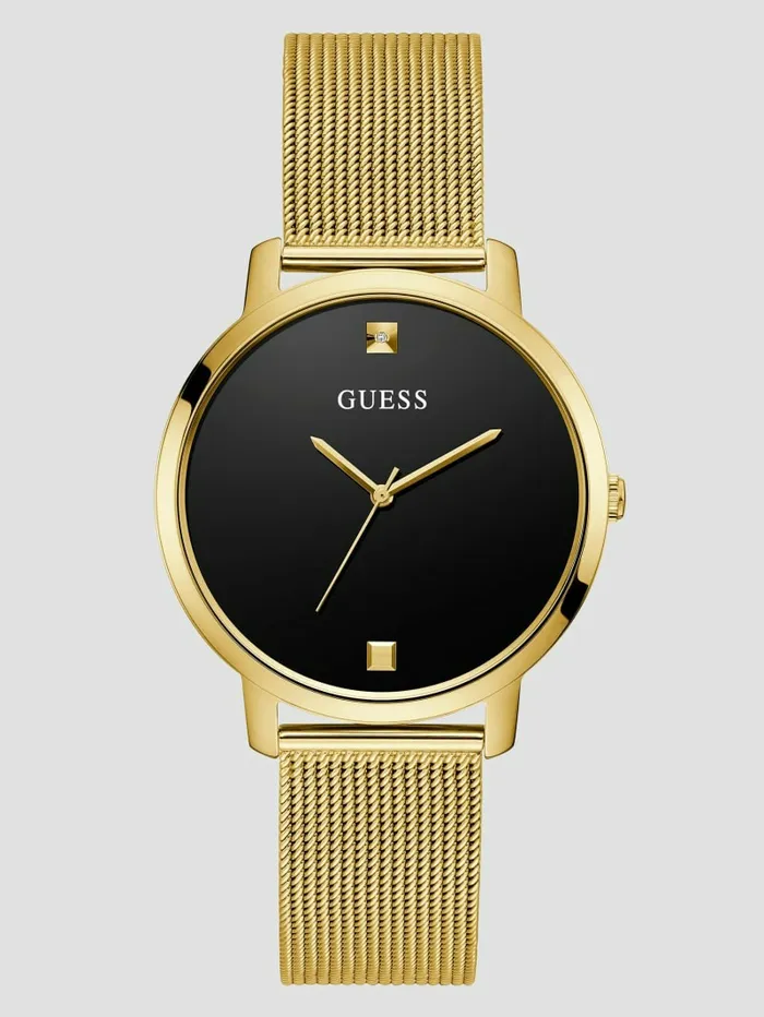 Women Nova GoldTone Analog Watch Gold Watches GUESS