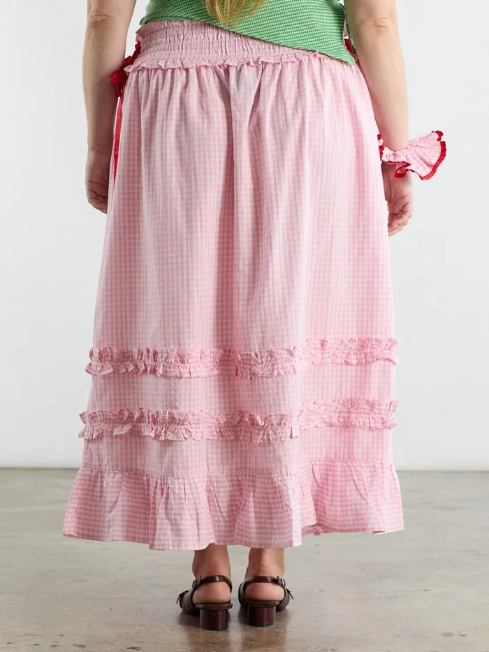 Women Olivia Ruffle Skirt Pink Lisa Says Gah Skirts