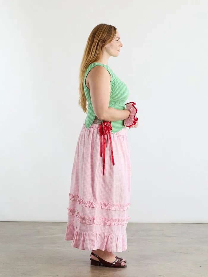 Women Olivia Ruffle Skirt Pink Lisa Says Gah Skirts