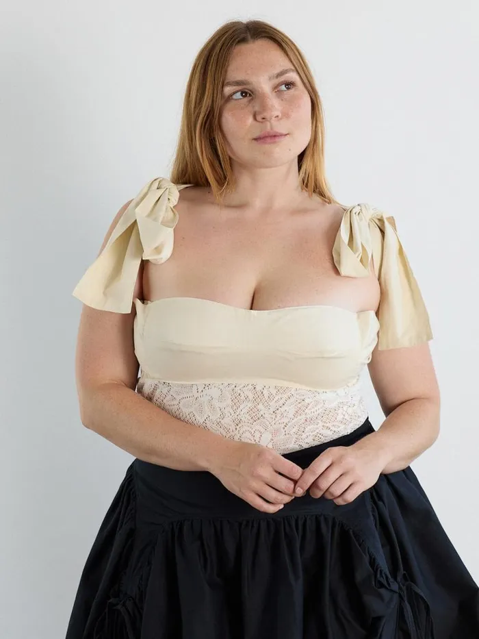 Women Open Wings Top Ivory Lisa Says Gah Sleeveless Tops