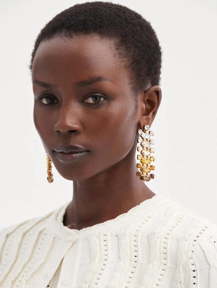 Women Oscar De La Renta Earrings Abstract Branch Earrings Topaz Multi Women Oscar De La Renta Earrings Abstract Branch Earrings Topaz Multi