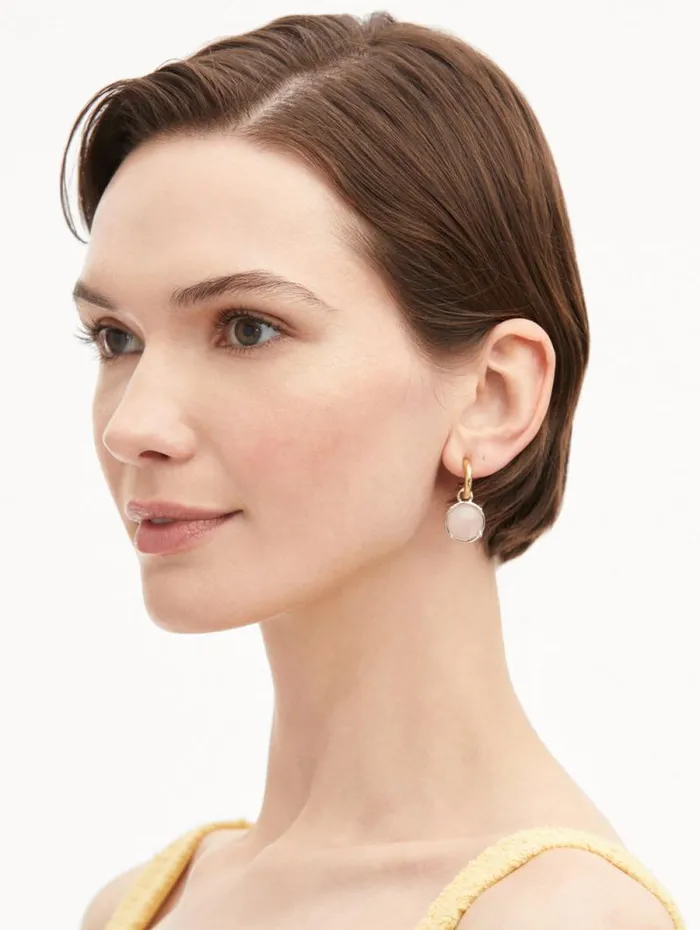 Women Oscar De La Renta Earrings Rose Quartz Cabochon Earrings Rose Quartz Women Oscar De La Renta Earrings Rose Quartz Cabochon Earrings Rose Quartz