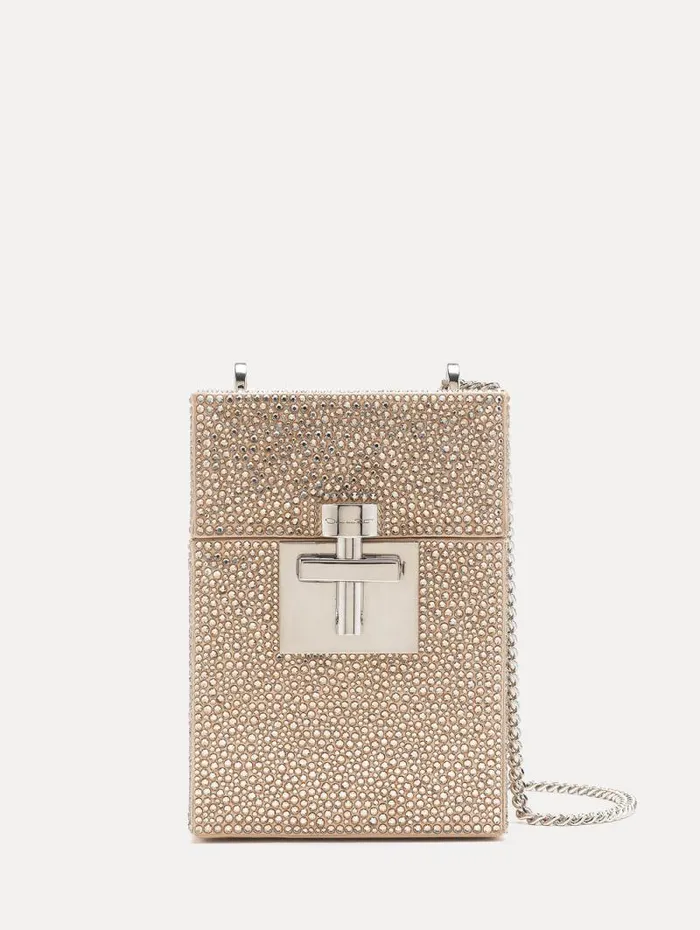 Women Oscar De La Renta Handbags Crystal Pav Alibi Cube Champagne Women Oscar De La Renta Handbags Crystal Pav Alibi Cube Champagne