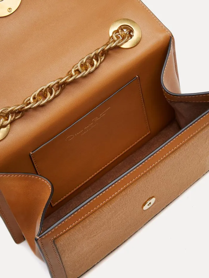 Women Oscar De La Renta Handbags Haircalf TRO Bag Nude Women Oscar De La Renta Handbags Haircalf TRO Bag Nude