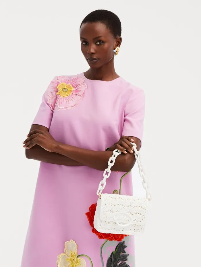 Women Oscar De La Renta Handbags HandCrocheted Raffia O Pochette Ivory Women Oscar De La Renta Handbags HandCrocheted Raffia O Pochette Ivory