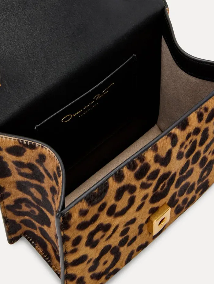 Women Oscar De La Renta Handbags Jaguar Printed Haircalf Mini TRO Bag Animal Women Oscar De La Renta Handbags Jaguar Printed Haircalf Mini TRO Bag Animal