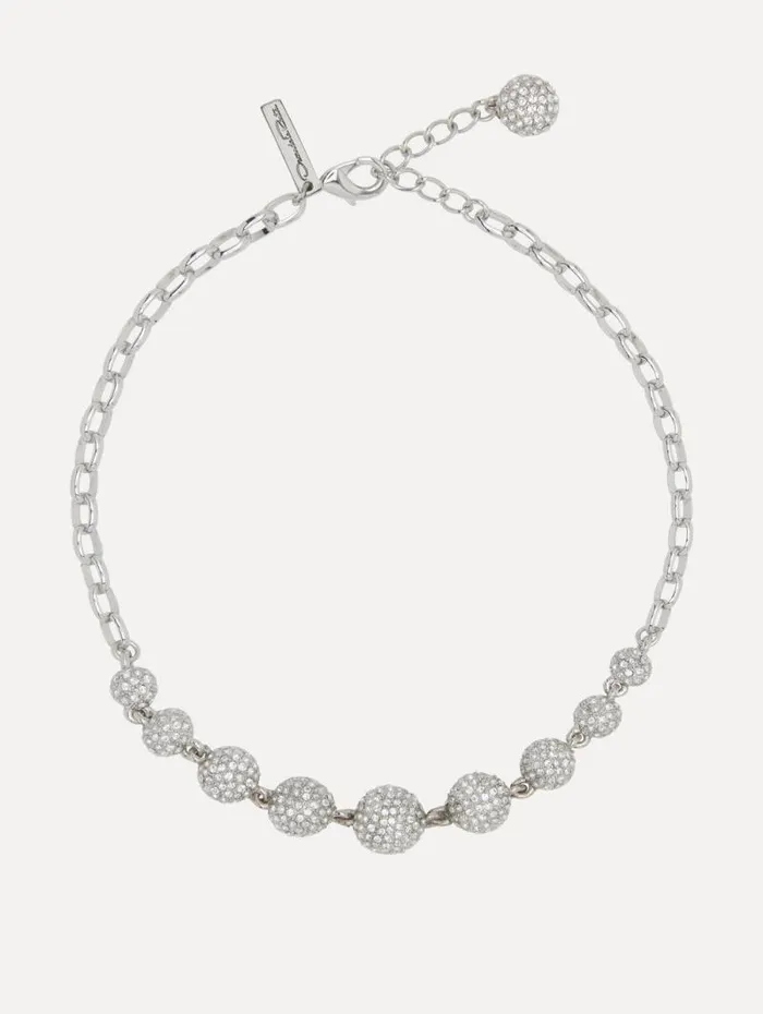 Women Oscar De La Renta Necklaces Crystal Sphere Necklace Crystal