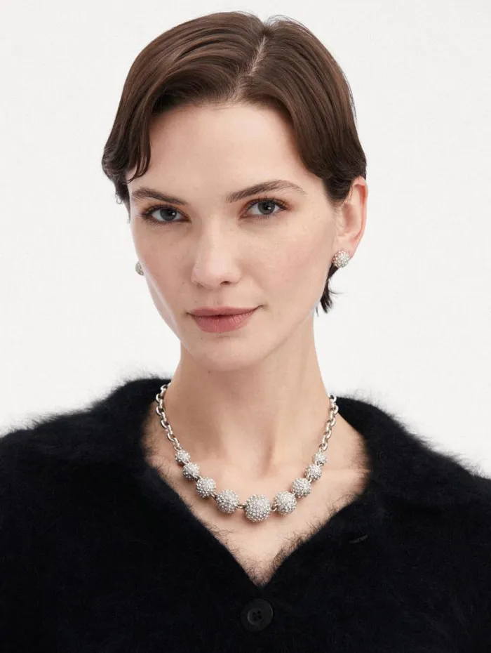 Women Oscar De La Renta Necklaces Crystal Sphere Necklace Crystal Women Oscar De La Renta Necklaces Crystal Sphere Necklace Crystal