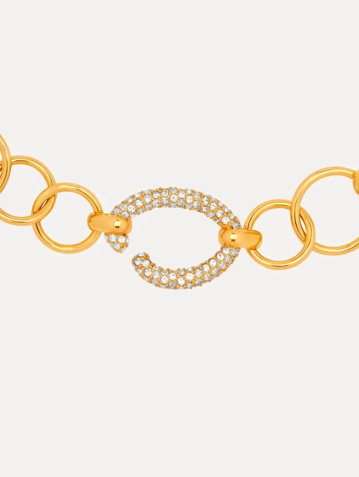 Women Oscar De La Renta Necklaces Pav O ChainLink Necklace Gold Women Oscar De La Renta Necklaces Pav O ChainLink Necklace Gold