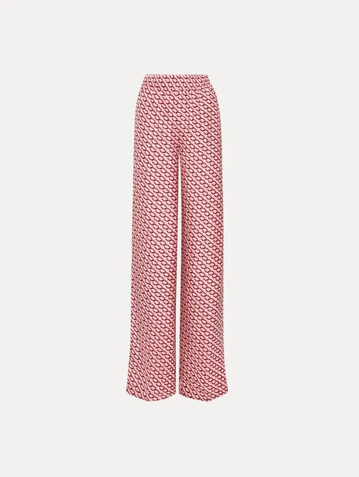 Women Oscar De La Renta Pants and Skirts Small Oscar ChainLink Pant Beet Pink Women Oscar De La Renta Pants and Skirts Small Oscar ChainLink Pant Beet Pink