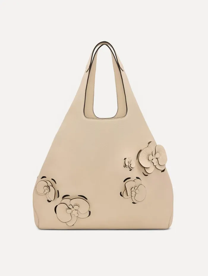 Women Oscar De La Renta Signature Handbags The LaserCut Orchid Topaz Ivory Women Oscar De La Renta Signature Handbags The LaserCut Orchid Topaz Ivory