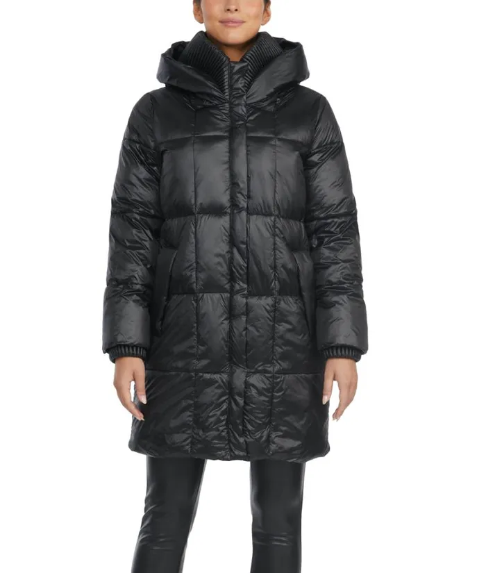 Women Outerwear Badgley Mischka Pearl Nylon Quilted Coat Berry Women Outerwear Badgley Mischka Pearl Nylon Quilted Coat Berry