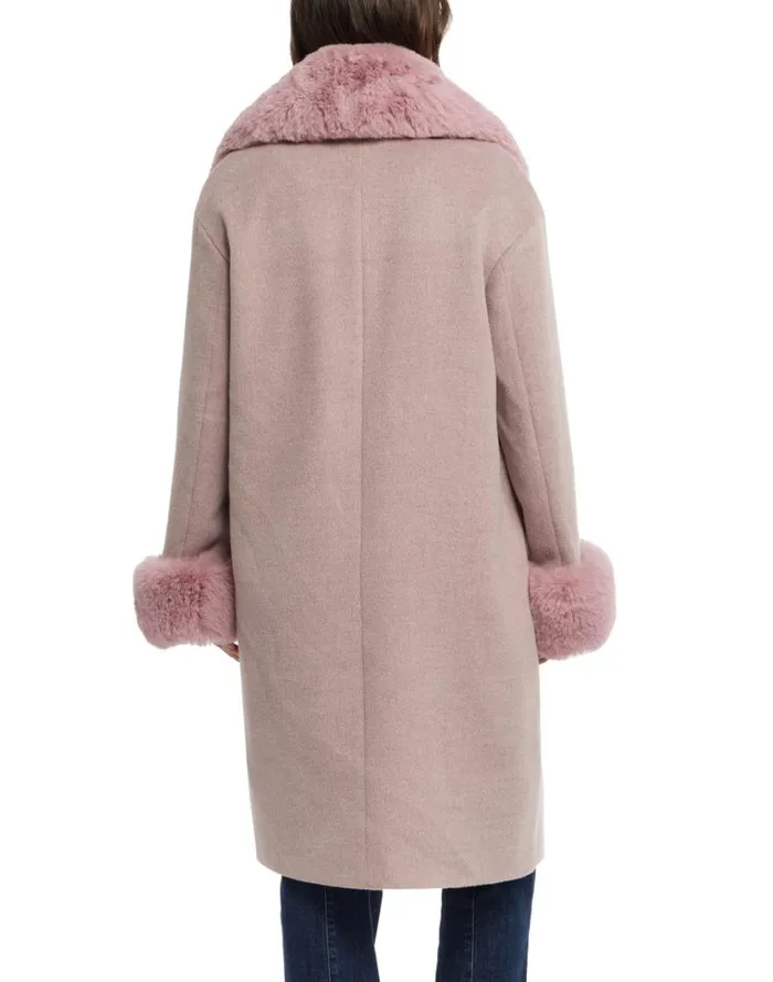 Women Outerwear Badgley Mischka Yamini Wool Coat Dusty Lilac