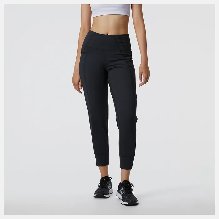 Women Pants and Leggings New Balance Shape Shield Jogger BLACK