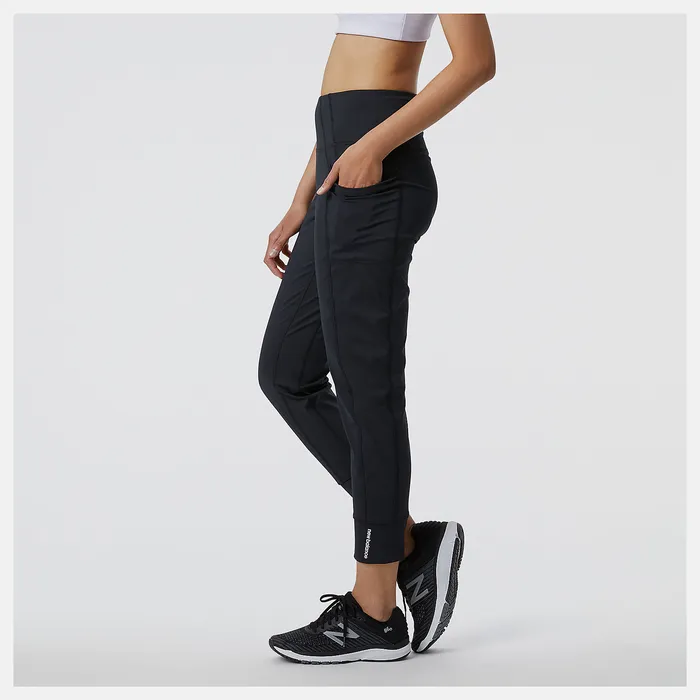 Women Pants and Leggings New Balance Shape Shield Jogger BLACK Women Pants and Leggings New Balance Shape Shield Jogger BLACK