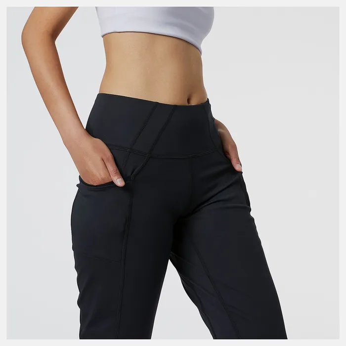 Women Pants and Leggings New Balance Shape Shield Jogger BLACK Women Pants and Leggings New Balance Shape Shield Jogger BLACK