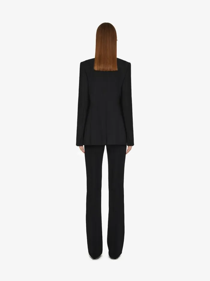 Women Pants and Shorts Givenchy 4G Belted Pants In Punto Milano Black