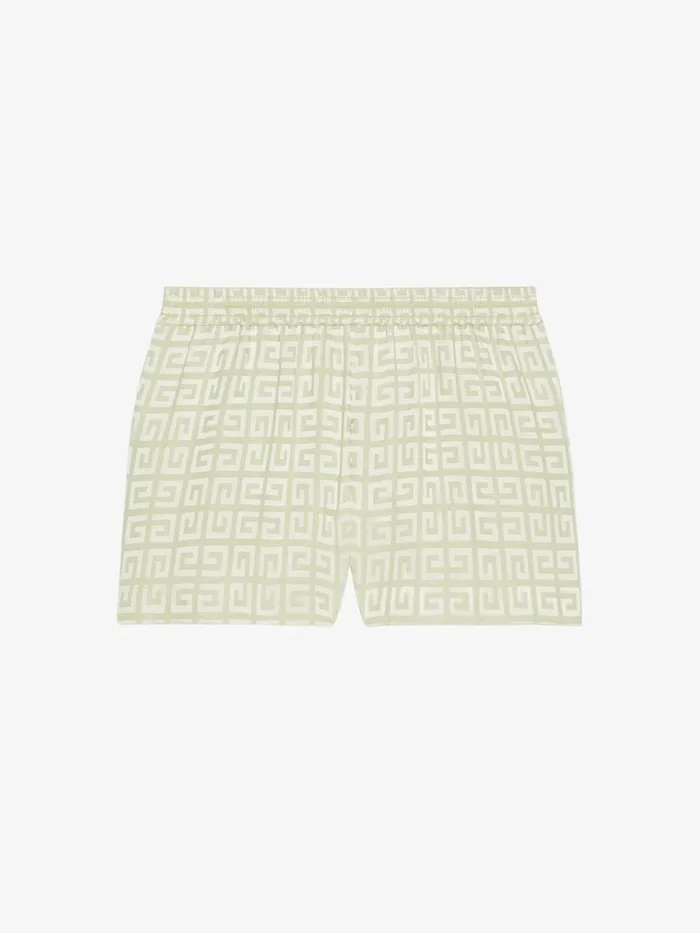 Women Pants and Shorts Givenchy Shorts In 4G Jacquard Almond Green