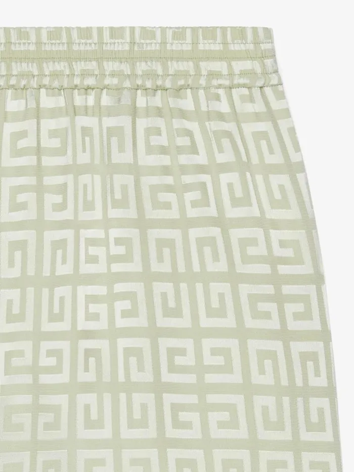 Women Pants and Shorts Givenchy Shorts In 4G Jacquard Almond Green
