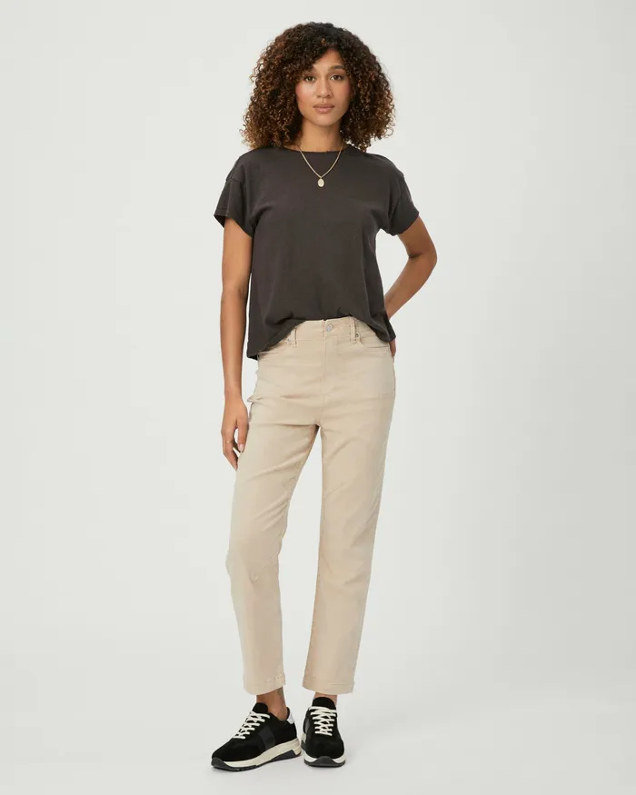 Women Pants PAIGE Drew Straight Pant 8211 Vintage Warm Sand