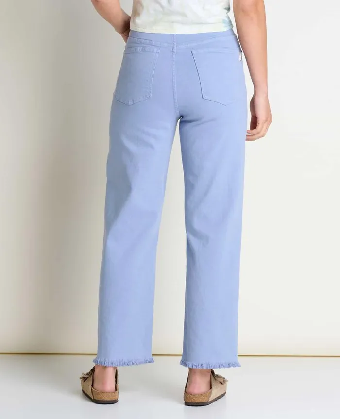 Women Pants Toad and Co Balsam Seeded Cutoff Pant Weathered Blue