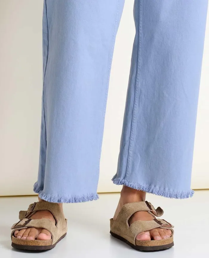 Women Pants Toad and Co Balsam Seeded Cutoff Pant Weathered Blue