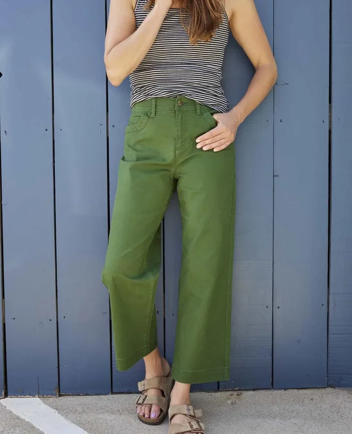 Women Pants Toad and Co Earthworks Wide Leg Pant Pasture