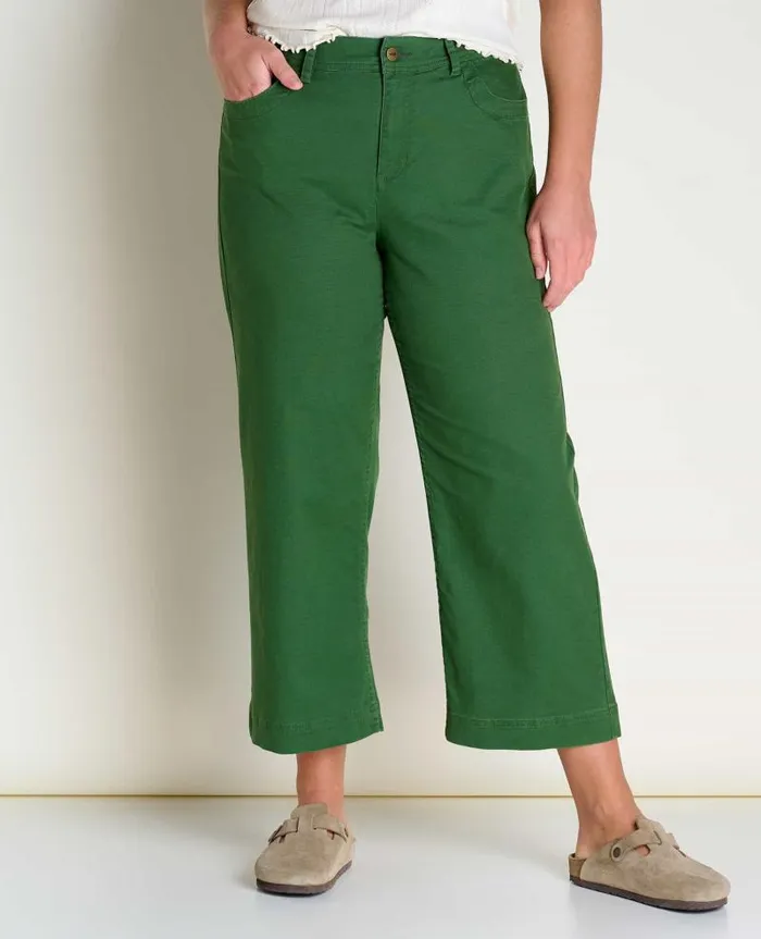 Women Pants Toad and Co Earthworks Wide Leg Pant Pasture