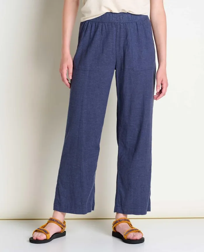 Women Pants Toad and Co Taj Hemp Pant True Navy