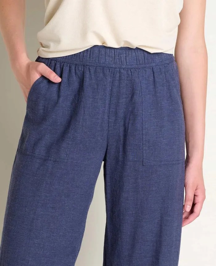 Women Pants Toad and Co Taj Hemp Pant True Navy