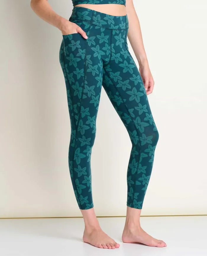 Women Pants Toad and Co Terrane 78 Tight Jasper Large Floral Print