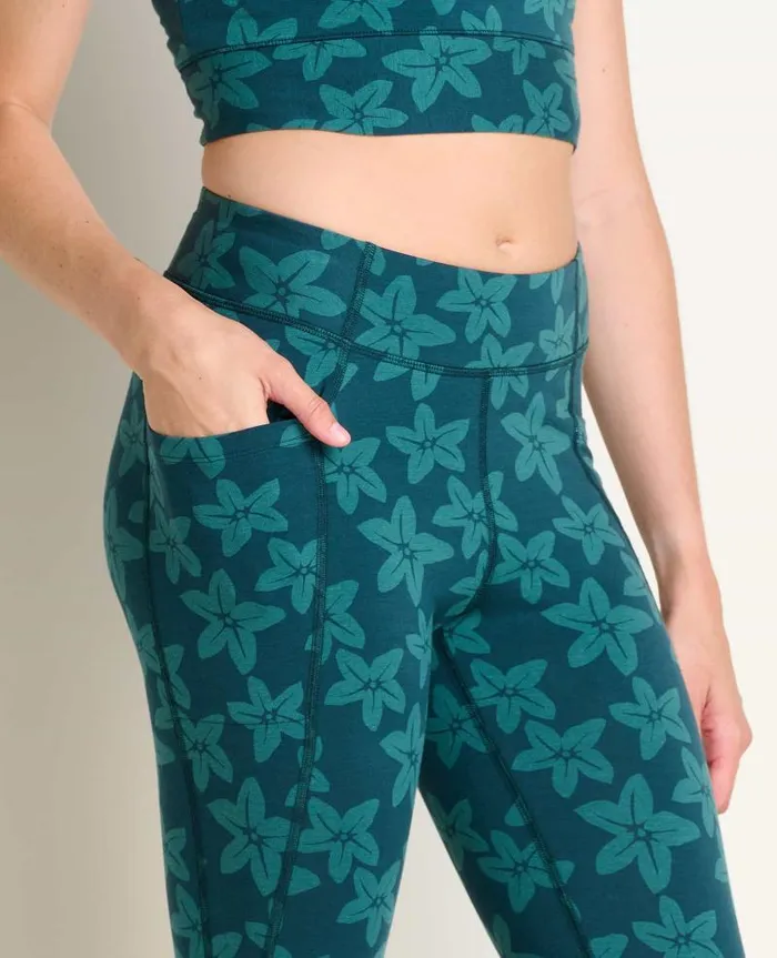 Women Pants Toad and Co Terrane 78 Tight Jasper Large Floral Print