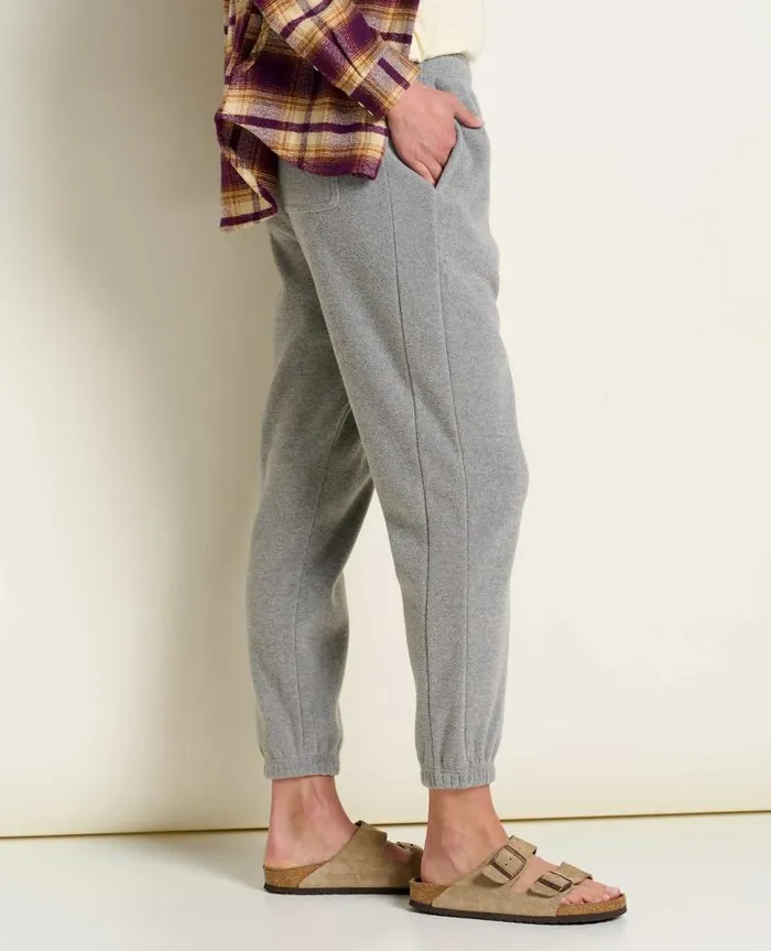 Women Pants Toad and Co Whitney Terry Sweatpant Light Heather Grey