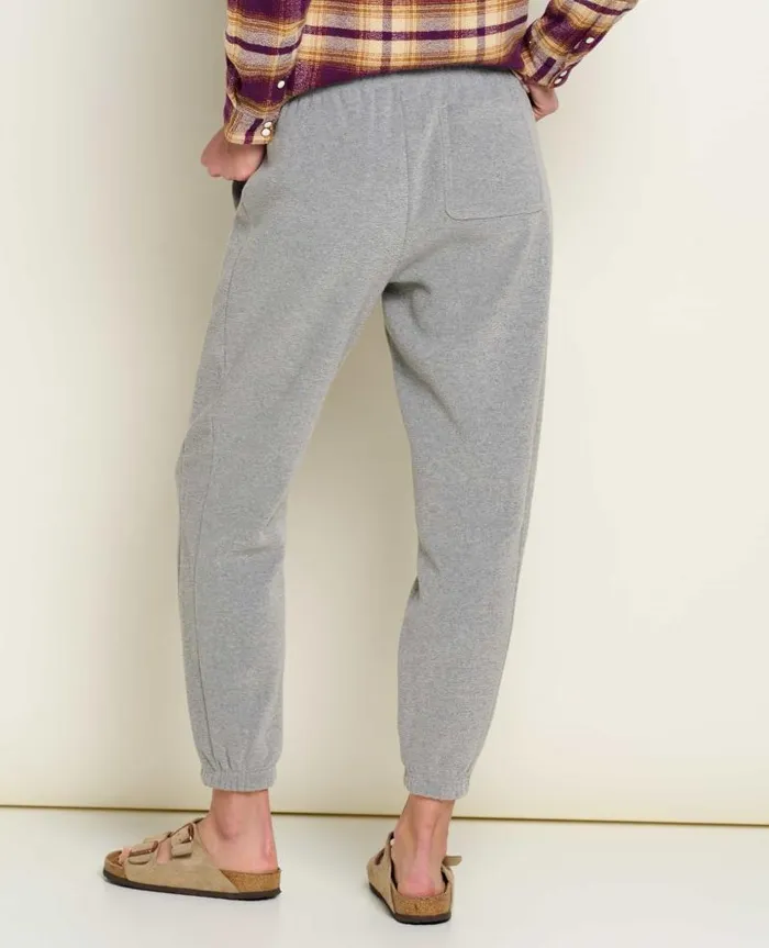Women Pants Toad and Co Whitney Terry Sweatpant Light Heather Grey