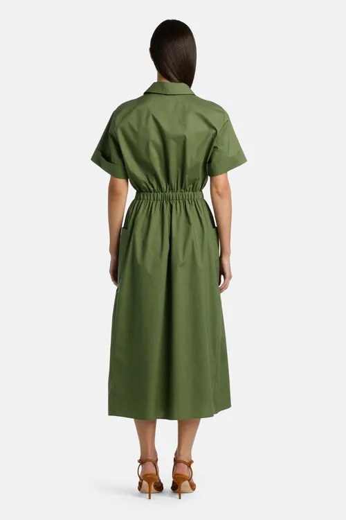 Women Papiano Papiano Military Green Dresses and Jumpsuits Luisa Spagnoli Women Papiano Papiano Military Green Dresses and Jumpsuits Luisa Spagnoli