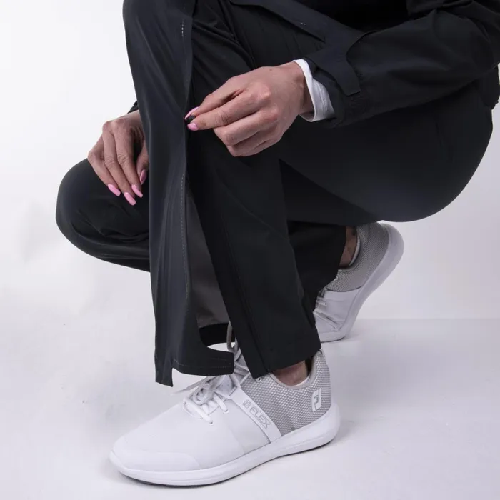 Women Pro 3L Pants Black KJUS Rainwear