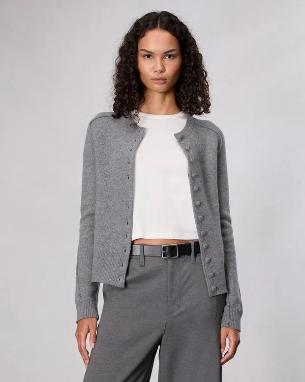 Women rag and bone Bridget Cardigan Grey Sweaters and Sweatshirts