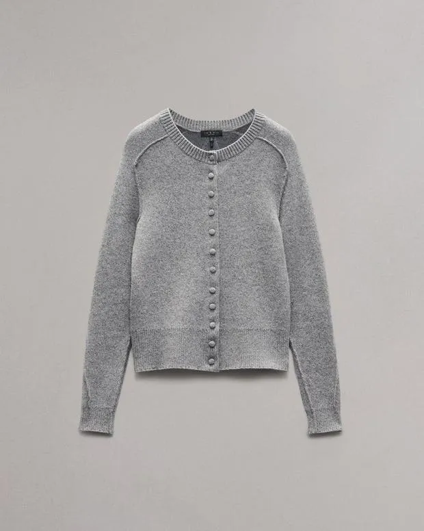 Women rag and bone Bridget Cardigan Grey Sweaters and Sweatshirts