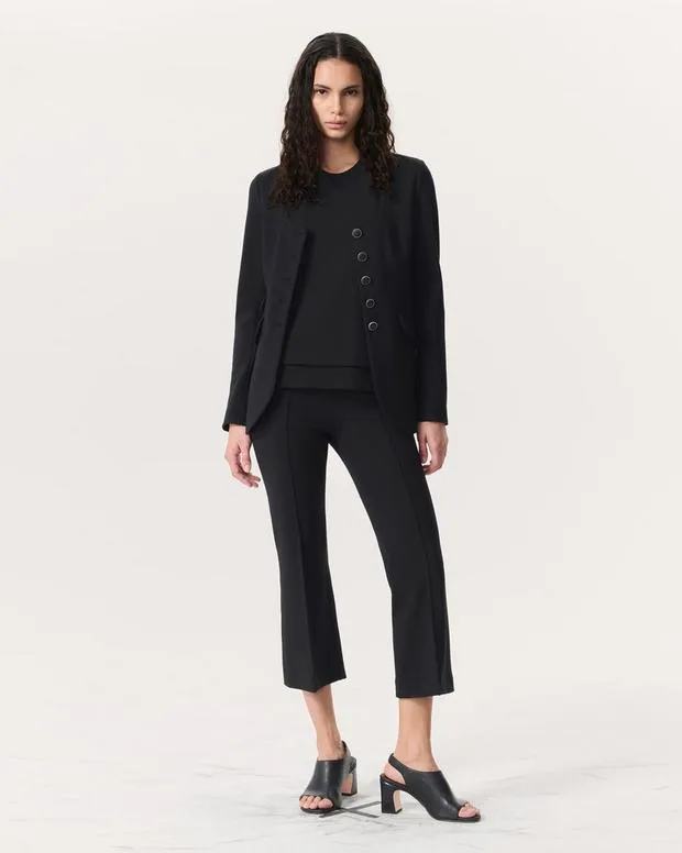 Women rag and bone Irina Ponte Slim Fit Kick Flare Pants BlackNavy MultiWhite Jackets and Coats Women rag and bone Irina Ponte Slim Fit Kick Flare Pants BlackNavy MultiWhite Jackets and Coats
