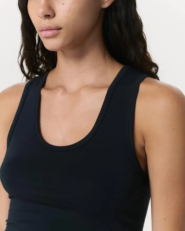 Women rag and bone Luca Tank BlackWhite TShirts