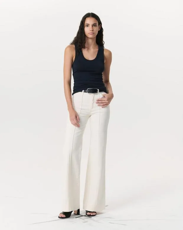 Women rag and bone Luca Tank BlackWhite TShirts
