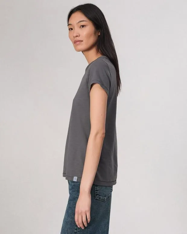 Women rag and bone The Slub Tee KhakiMilitary OliveRedSaluteWashed Slate TShirts