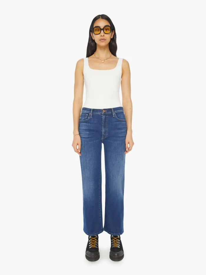 Women Relaxed Mother Denim The Dodger Ankle Wash On Your Left