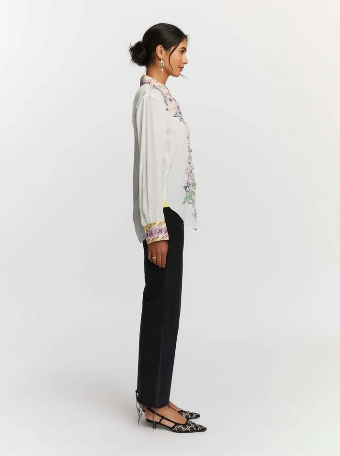 Women Robert Graham Tops Gabriela Shirt White